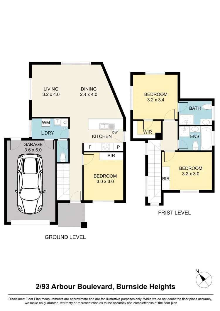 Floorplan of Homely house listing, 2/93 Arbour Boulevard, Burnside Heights VIC 3023