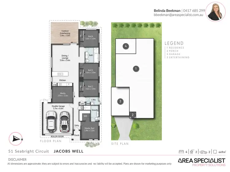 Floorplan of Homely house listing, 51 Seabright Circuit, Jacobs Well QLD 4208