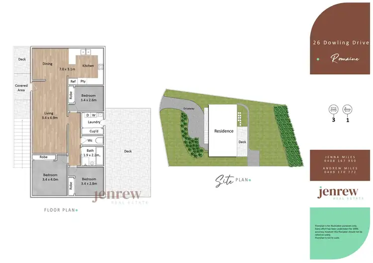 Floorplan of Homely house listing, 26 Dowling Drive, Romaine TAS 7320
