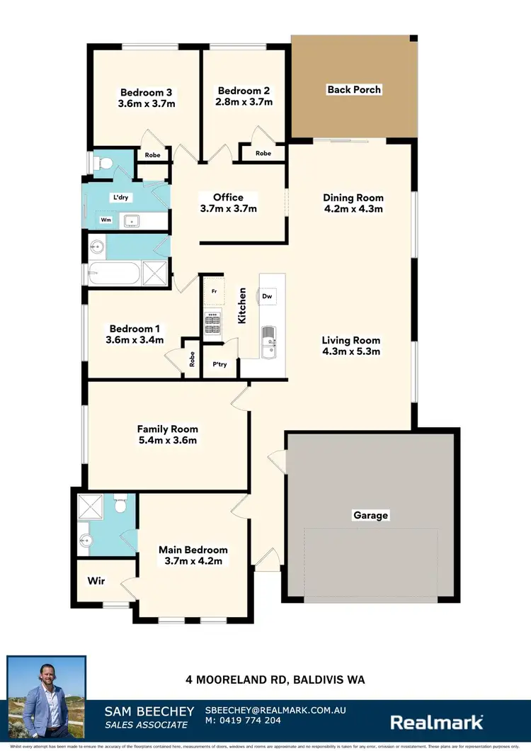 Floorplan of Homely house listing, 4 Mooreland Road, Baldivis WA 6171
