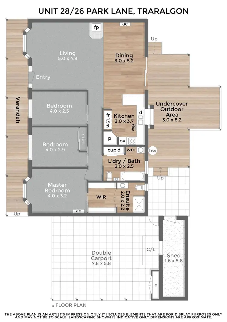 Floorplan of Homely house listing, 28 Trafalgar Square, Traralgon VIC 3844