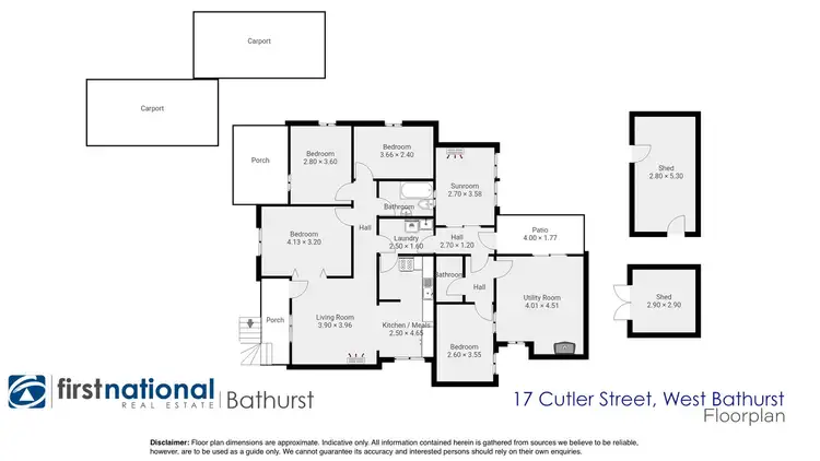 Floorplan of Homely house listing, 17 Cutler Street, West Bathurst NSW 2795