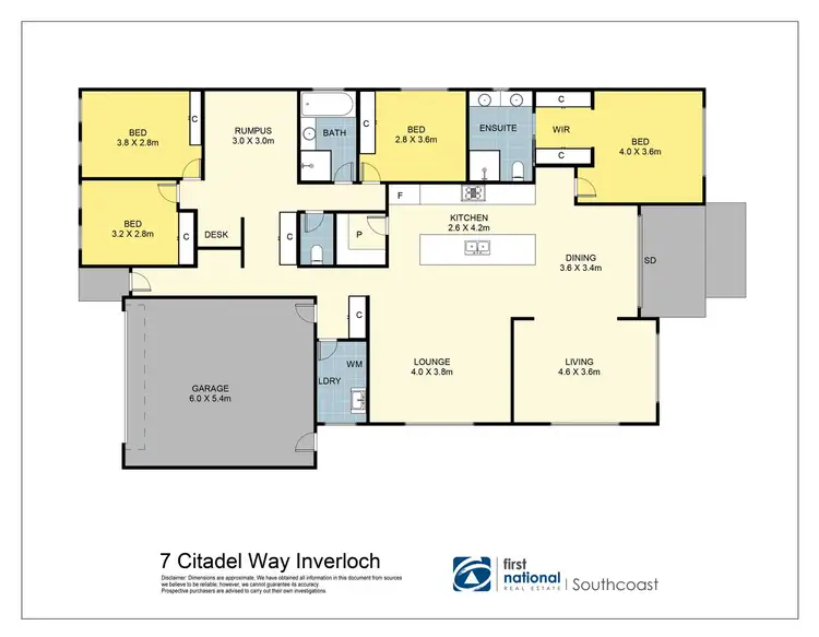 Floorplan of Homely house listing, 7 Citadel Way, Inverloch VIC 3996