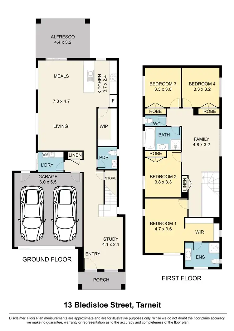 Floorplan of Homely house listing, 13 Bledisloe Street, Tarneit VIC 3029