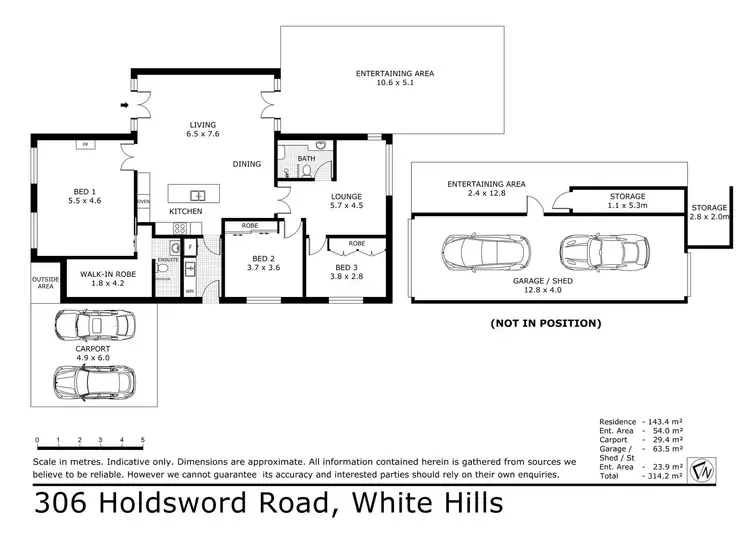 Floorplan of Homely house listing, 306 Holdsworth Road, White Hills VIC 3550