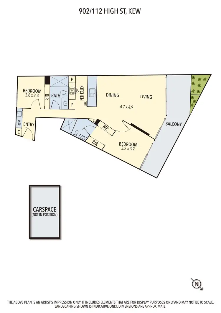 Floorplan of Homely apartment listing, 902/112 High Street, Kew VIC 3101