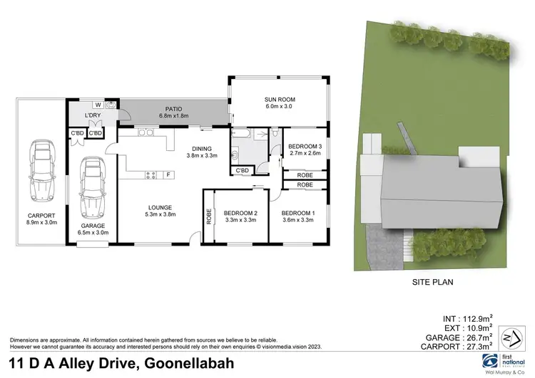 Floorplan of Homely house listing, 11 DA Olley Drive, Goonellabah NSW 2480