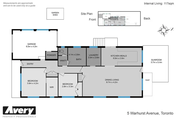 Floorplan of Homely house listing, 5 Warhurst Avenue, Toronto NSW 2283