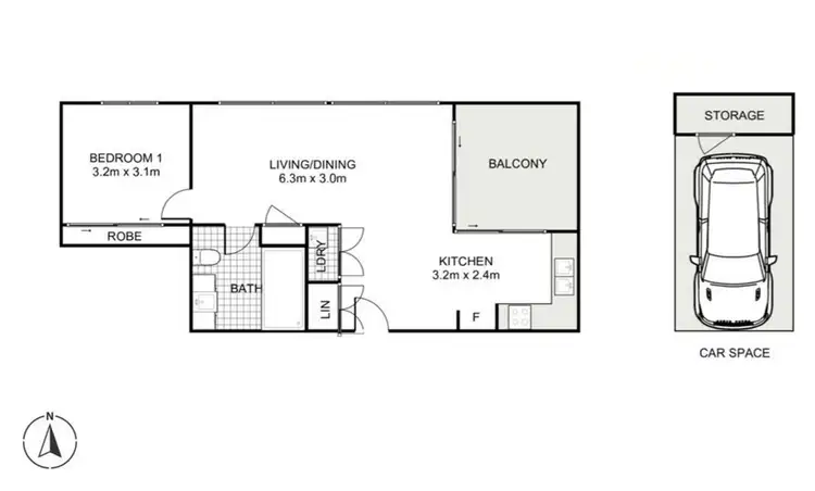 Floorplan of Homely unit listing, 705/1 Boys Avenue, Blacktown NSW 2148