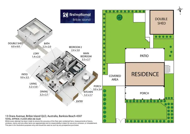 Floorplan of Homely house listing, 13 Orara Avenue, Banksia Beach QLD 4507