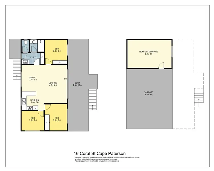 Floorplan of Homely house listing, 16 Coral Street, Cape Paterson VIC 3995