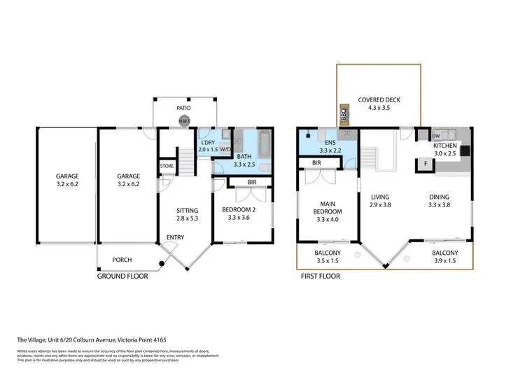 Floorplan of Homely townhouse listing, 6/20 Colburn Avenue, Victoria Point QLD 4165