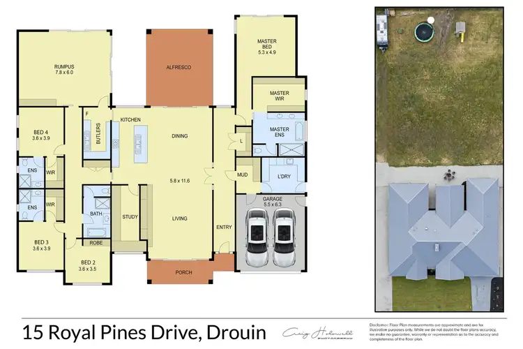 Floorplan of Homely house listing, 15 Royal Pines Drive, Drouin VIC 3818