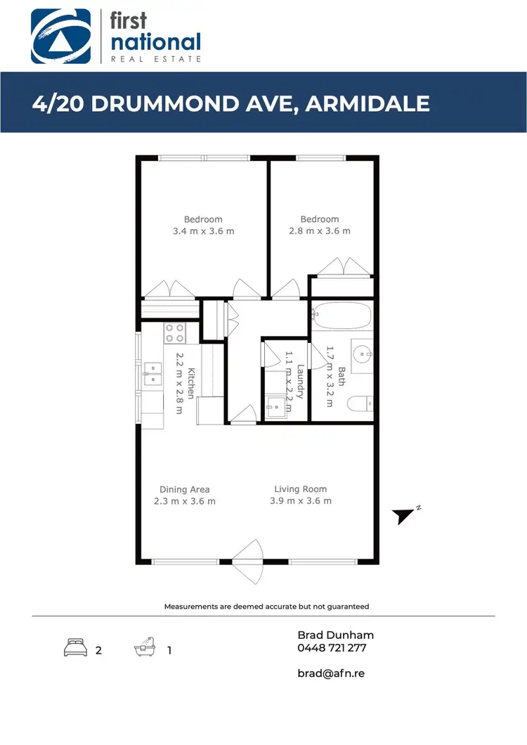 Floorplan of Homely apartment listing, 4/20 Drummond Avenue, Armidale NSW 2350