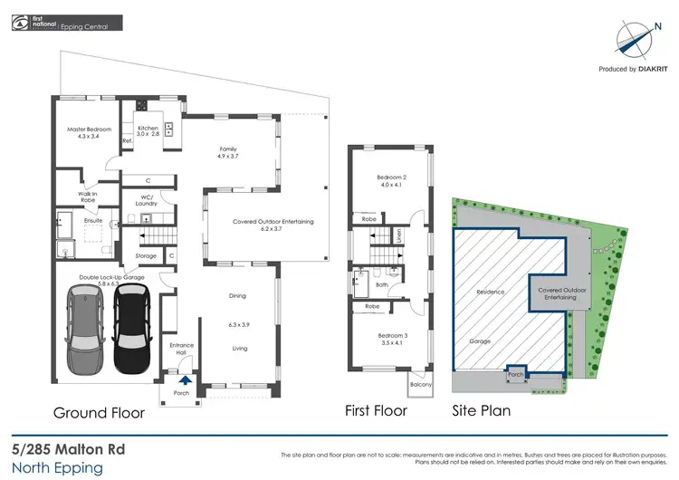 Floorplan of Homely townhouse listing, 5/285 Malton Road, North Epping NSW 2121