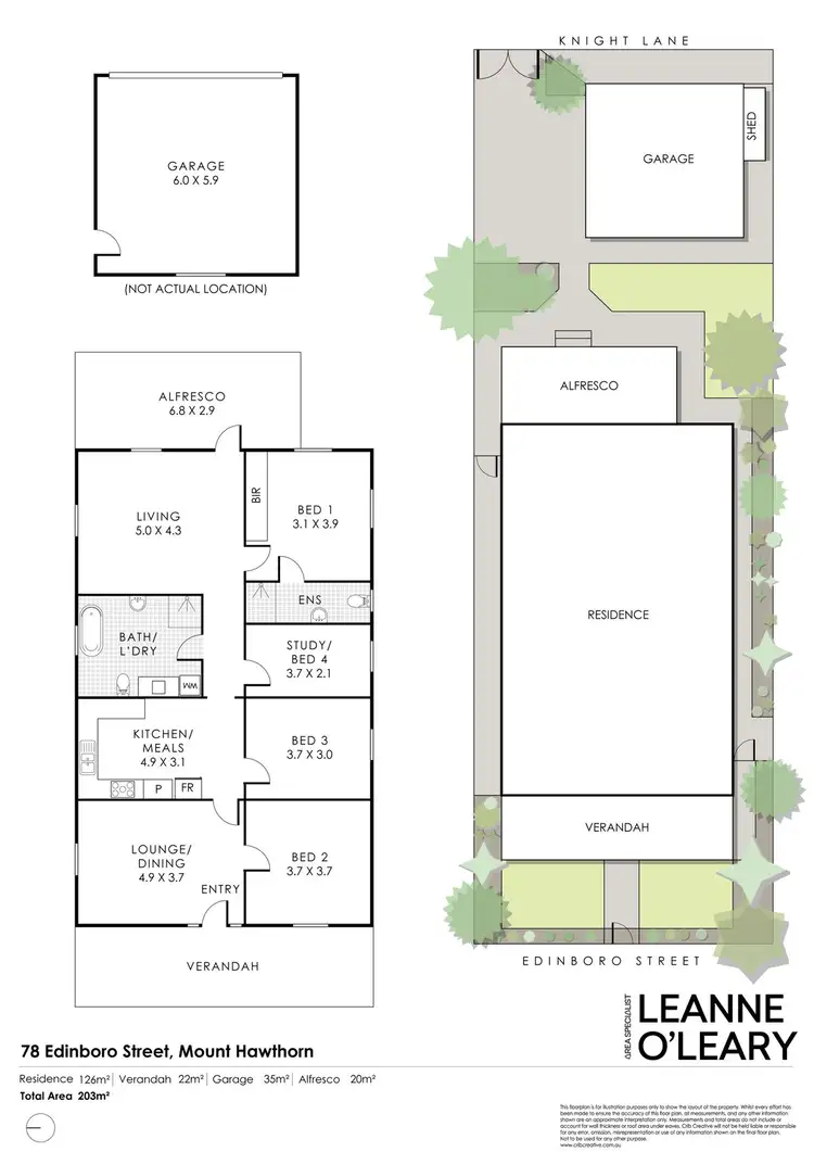 Floorplan of Homely house listing, 78 Edinboro Street, Mount Hawthorn WA 6016
