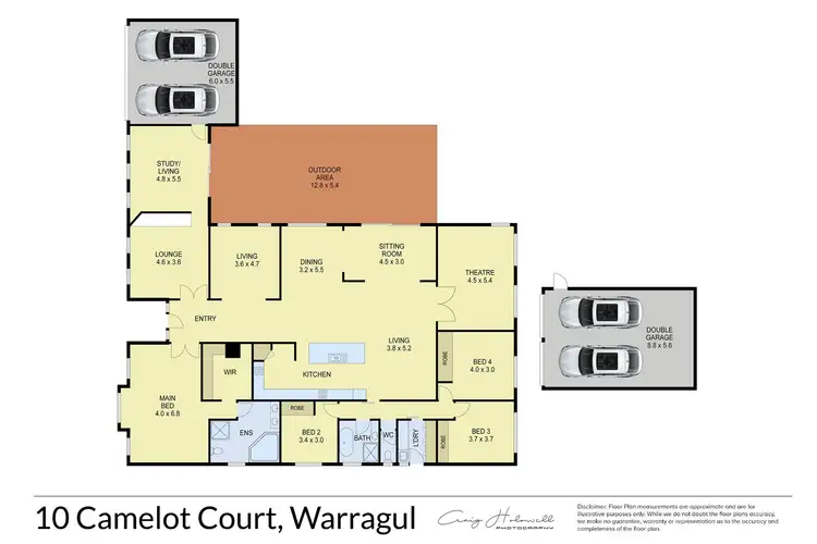 Floorplan of Homely house listing, 10 Camelot Court, Warragul VIC 3820
