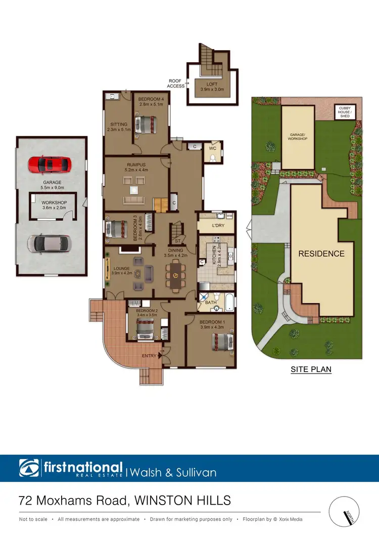 Floorplan of Homely house listing, 72 Moxhams Road, Winston Hills NSW 2153