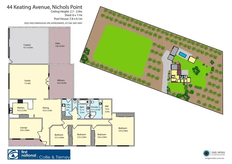 Floorplan of Homely house listing, 44 Keating Avenue, Nichols Point VIC 3501