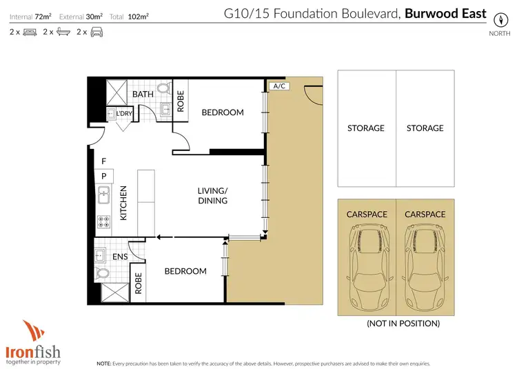 Floorplan of Homely apartment listing, G10/15 Foundation Boulevard, Burwood East VIC 3151