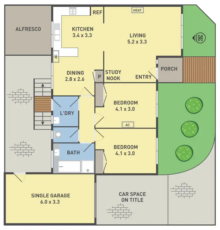 Floorplan of Homely unit listing, 2/40 Adelaide Street, Albion VIC 3020