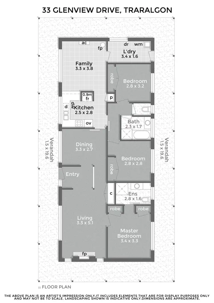 Floorplan of Homely house listing, 33 Glenview Drive, Traralgon VIC 3844