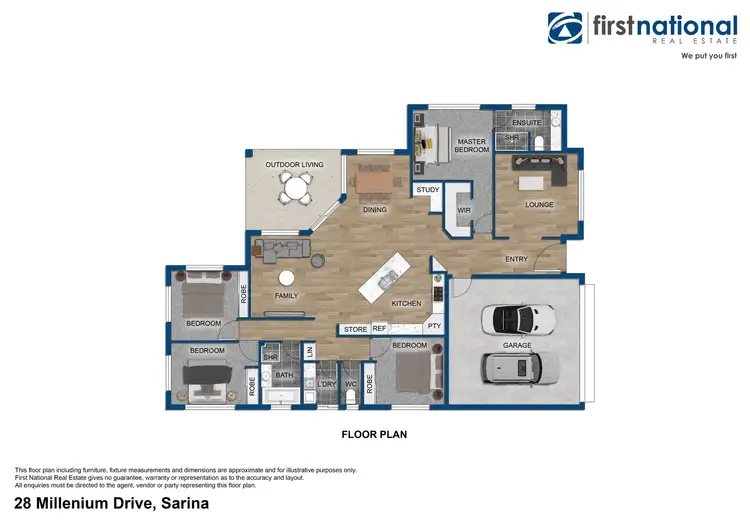 Floorplan of Homely house listing, 28 Millenium Drive, Sarina QLD 4737