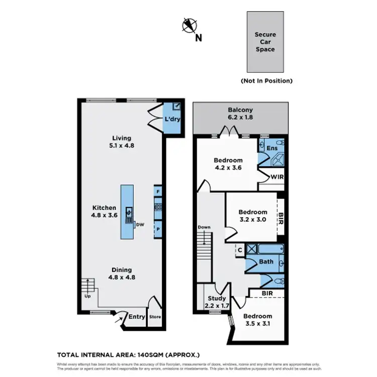 Floorplan of Homely apartment listing, 8/155 Mt Alexander Road, Flemington VIC 3031