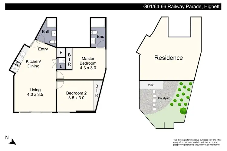 Floorplan of Homely apartment listing, G01/64 Railway Parade, Highett VIC 3190