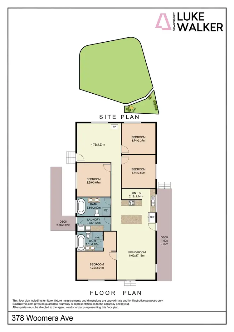 Floorplan of Homely house listing, 378 Woomera Avenue, Red Cliffs VIC 3496