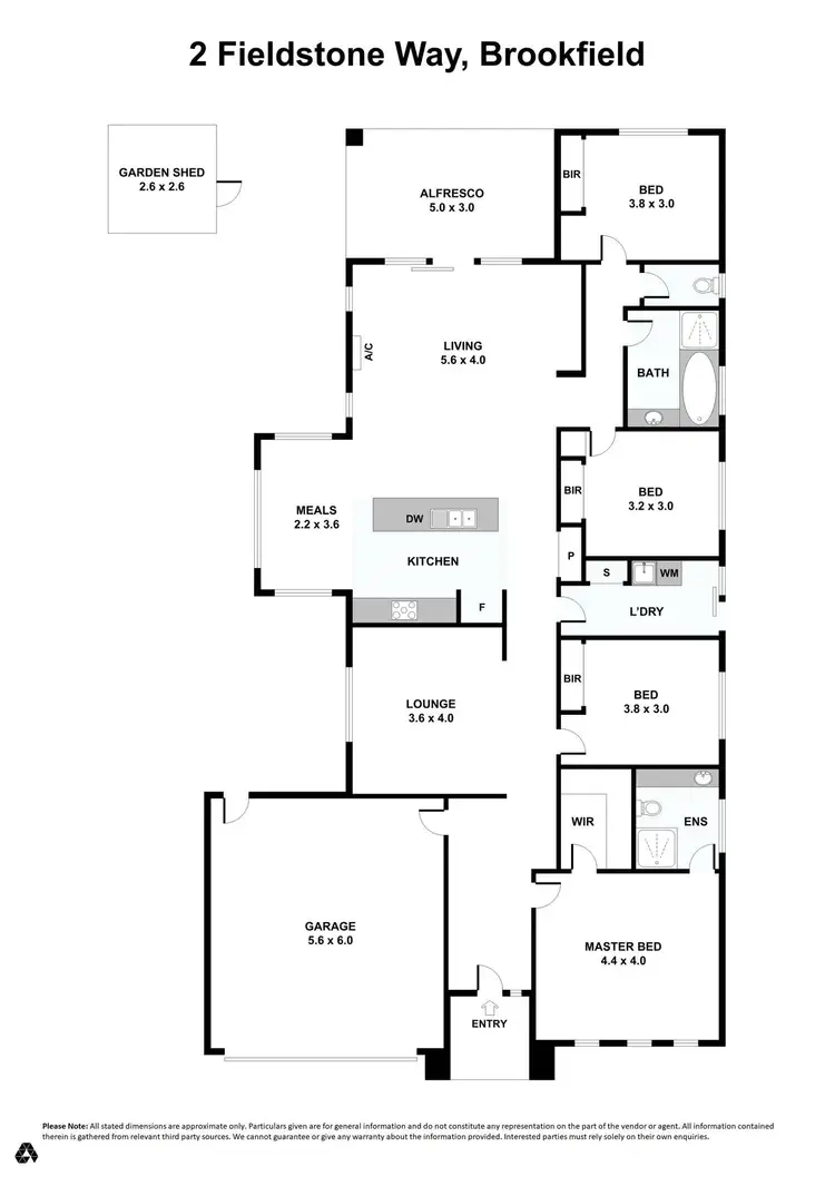 Floorplan of Homely house listing, 2 Fieldstone Way, Brookfield VIC 3338