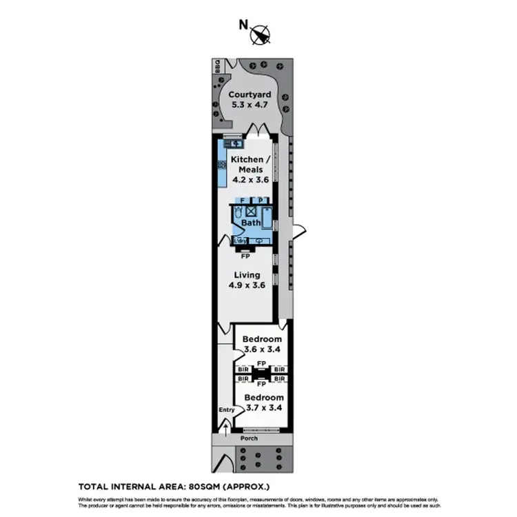 Floorplan of Homely house listing, 11 Durham Street, Kensington VIC 3031