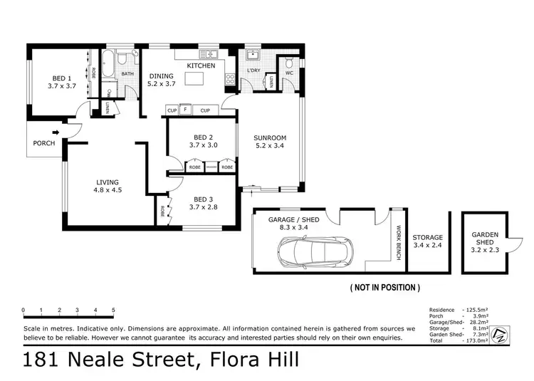 Floorplan of Homely house listing, 181 Neale Street, Flora Hill VIC 3550