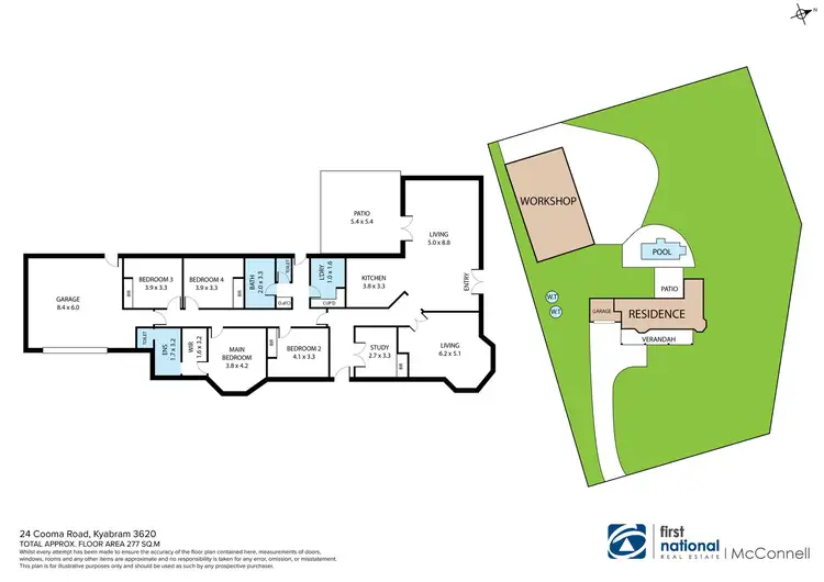 Floorplan of Homely house listing, 24 Cooma Road, Kyabram VIC 3620