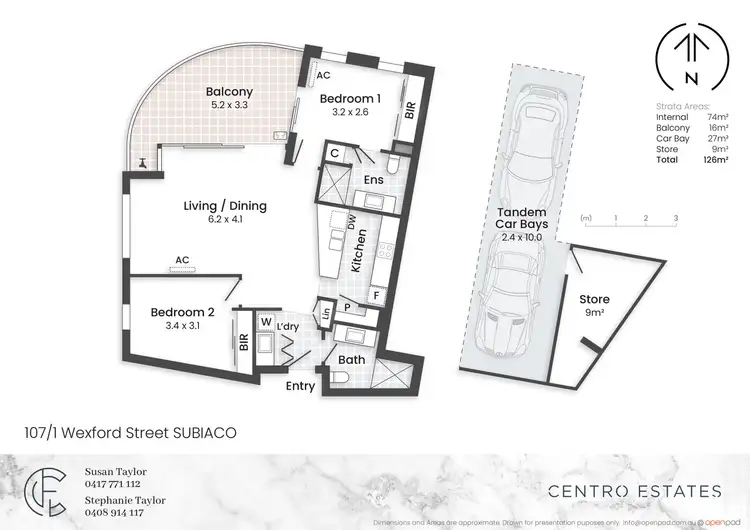 Floorplan of Homely apartment listing, 107/1 Wexford Street, Subiaco WA 6008