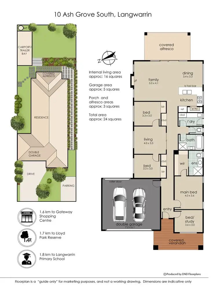 Floorplan of Homely house listing, 10 Ash Grove South, Langwarrin VIC 3910