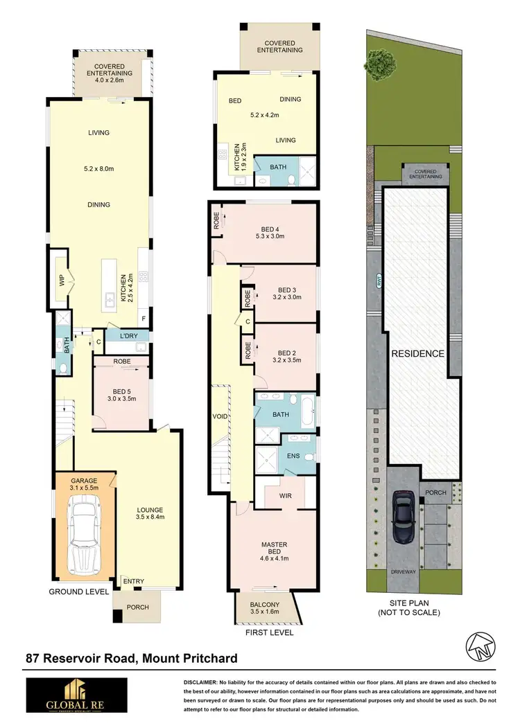 Floorplan of Homely semi-detached listing, 87A Reservoir Road, Mount Pritchard NSW 2170