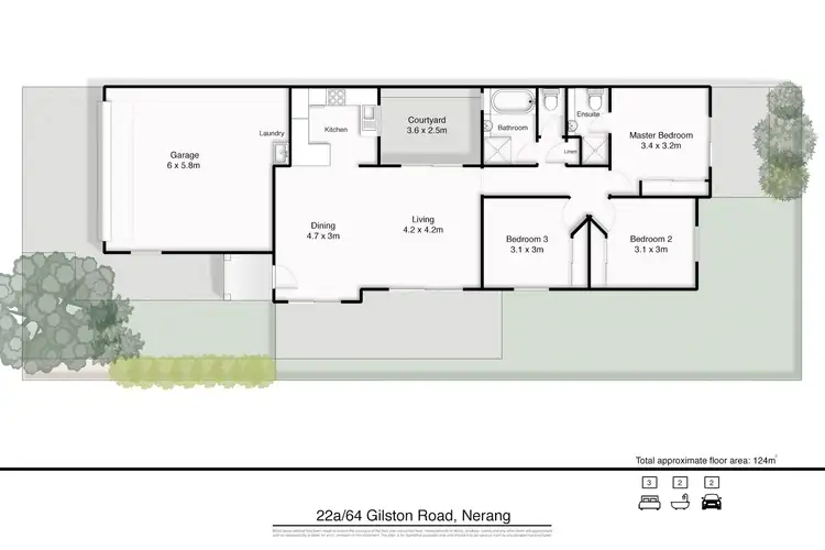 Floorplan of Homely house listing, 22A/64 Gilston Road, Nerang QLD 4211