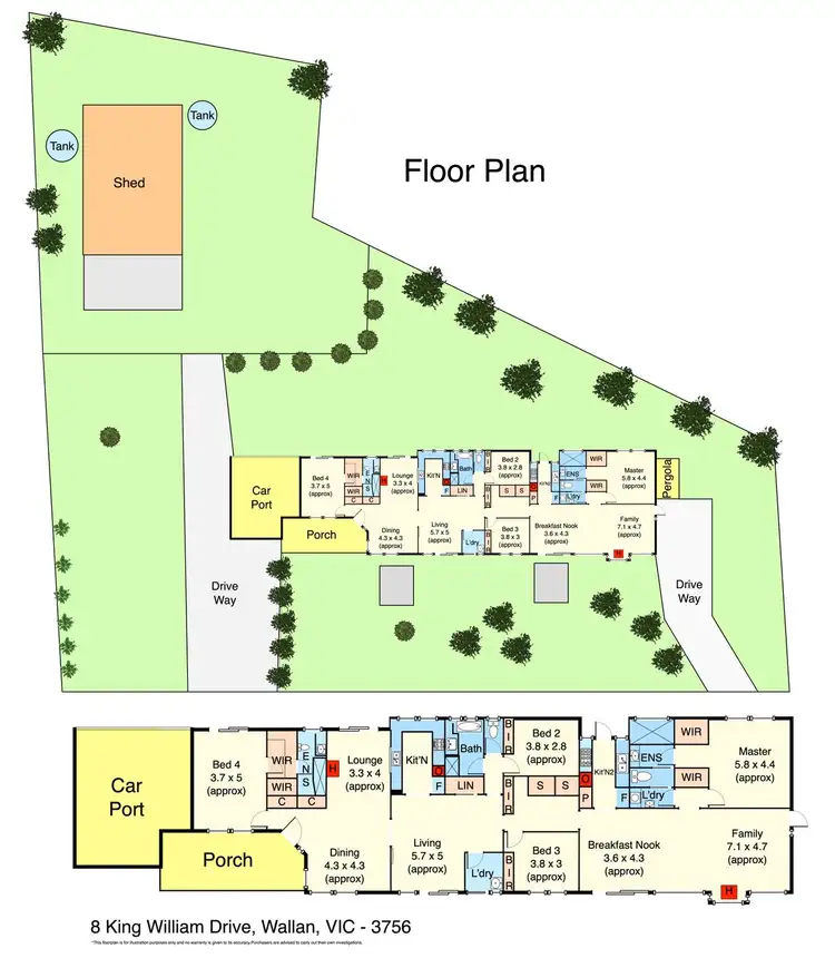 Floorplan of Homely house listing, 8 King William Drive, Wallan VIC 3756