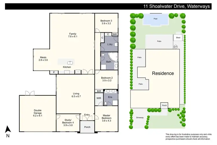Floorplan of Homely house listing, 11 Shoalwater Drive, Waterways VIC 3195