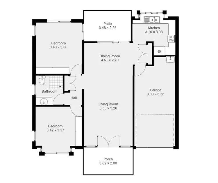 Floorplan of Homely unit listing, 8/4-10 Hedley Close, Redlynch QLD 4870