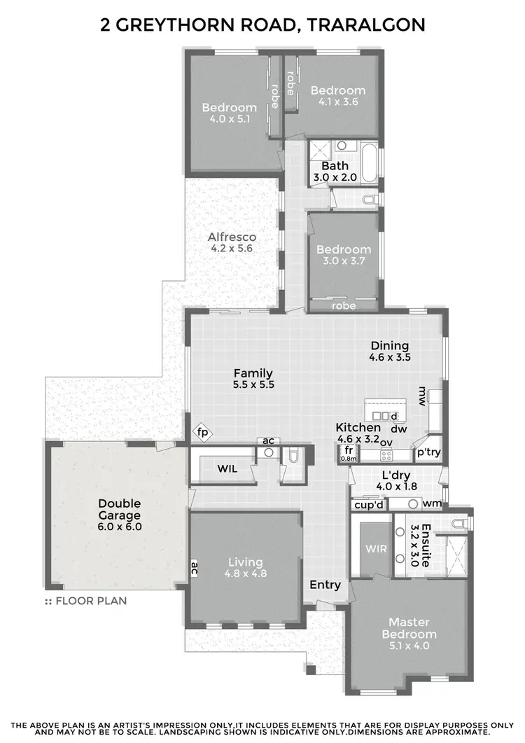 Floorplan of Homely house listing, 2 Greythorn Road, Traralgon VIC 3844