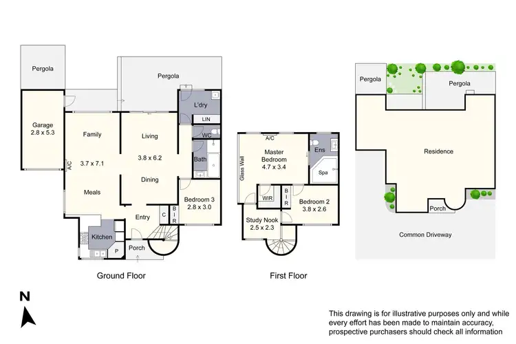 Floorplan of Homely townhouse listing, 1/5 Lachlan Place, Keysborough VIC 3173