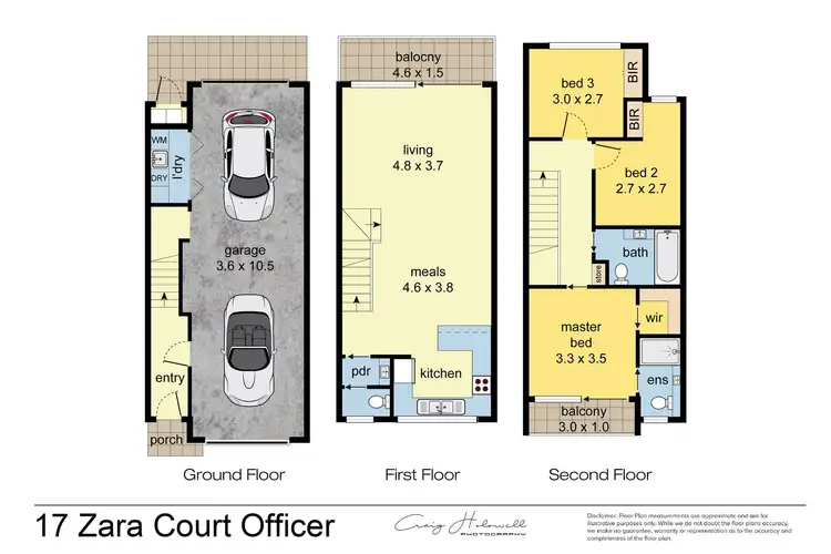 Floorplan of Homely townhouse listing, 17 Zara Court, Officer VIC 3809