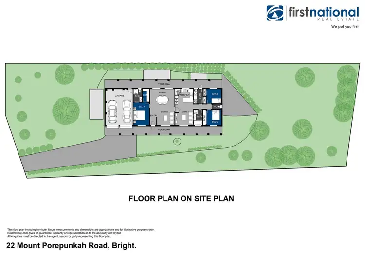 Floorplan of Homely house listing, 22 Mount Porepunkah Road, Bright VIC 3741
