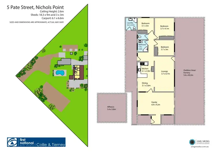 Floorplan of Homely house listing, 11 Pate Street, Nichols Point VIC 3501