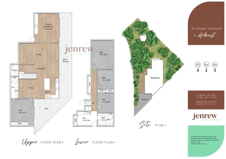 Floorplan of Homely house listing, 22 Aileen Crescent, Hillcrest TAS 7320