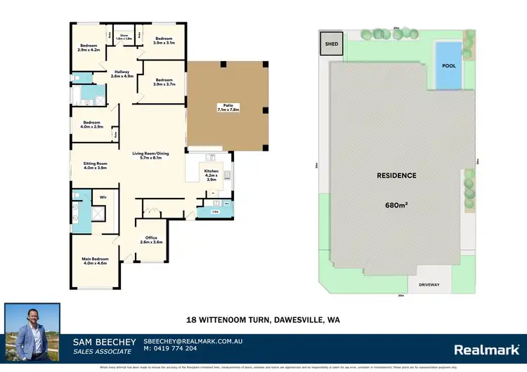 Floorplan of Homely house listing, 18 Wittenoom Turn, Dawesville WA 6211