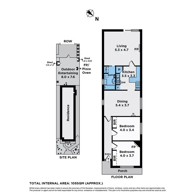 Floorplan of Homely house listing, 136 Epsom Road, Ascot Vale VIC 3032