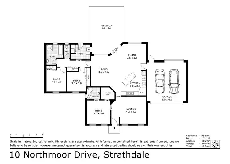 Floorplan of Homely house listing, 10 Northmoor Drive, Strathdale VIC 3550